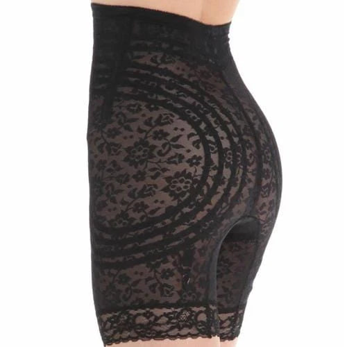 6207 No Roll High Waist Lace Thigh Slimmer with Extra Firm Support