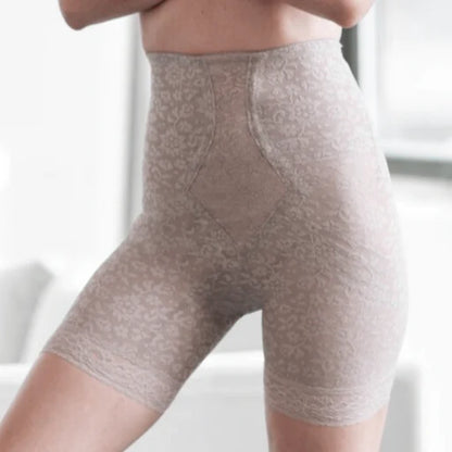6207 No Roll High Waist Lace Thigh Slimmer with Extra Firm Support