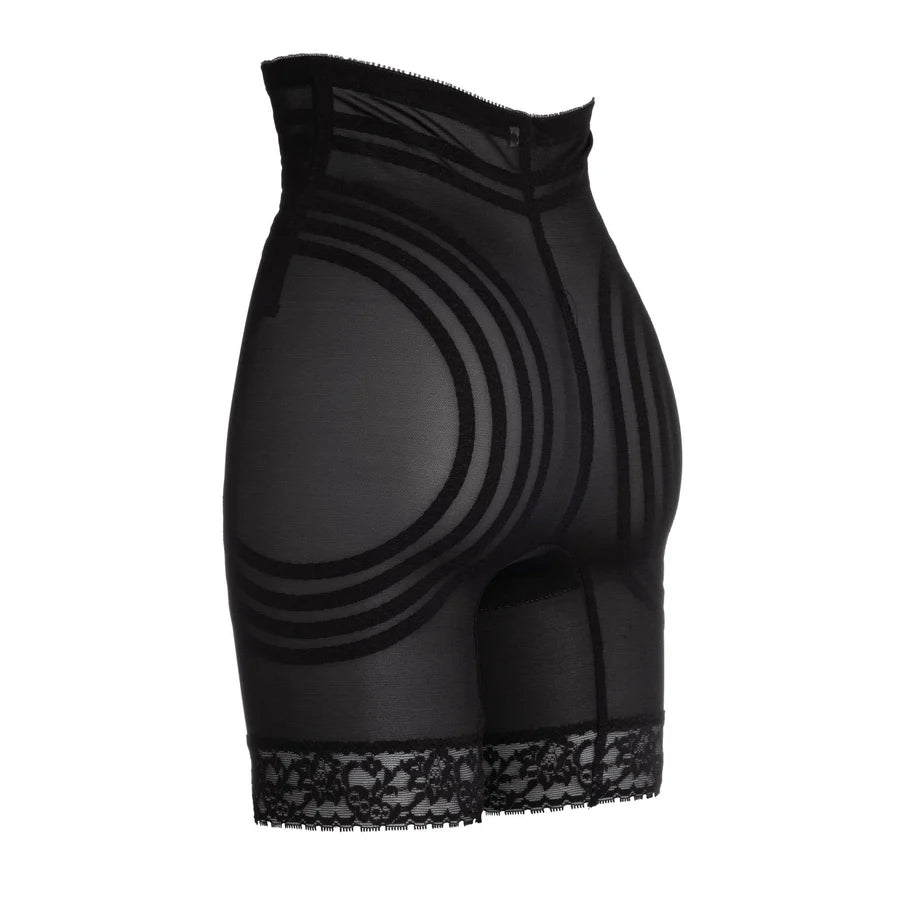 6209 Breathable High Waist Thigh Slimmer | No Roll Power Mesh Hourglass Shaper | Firm to Extra Firm Support