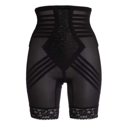 6209 Breathable High Waist Thigh Slimmer | No Roll Power Mesh Hourglass Shaper | Firm to Extra Firm Support