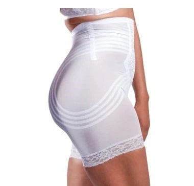 6209 Breathable High Waist Thigh Slimmer | No Roll Power Mesh Hourglass Shaper | Firm to Extra Firm Support