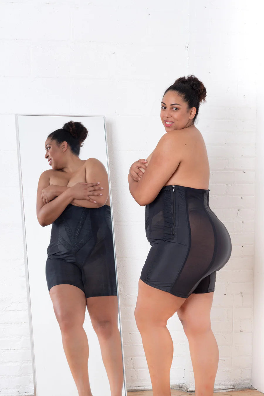 6210 High Waist Non-Stretch Girdle with Side Zipper | No Give Extra Firm Control