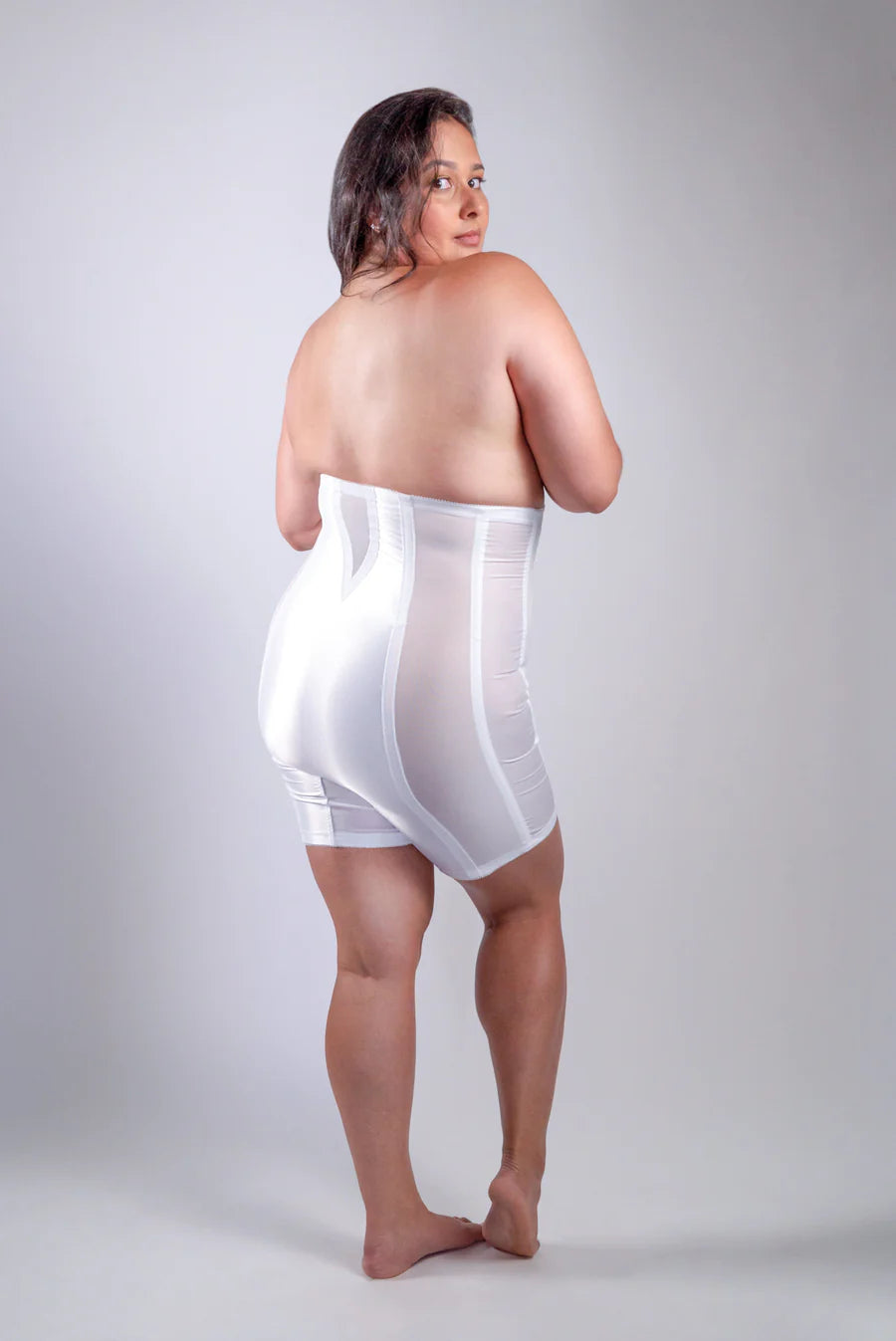 6210 High Waist Non-Stretch Girdle with Side Zipper | No Give Extra Firm Control
