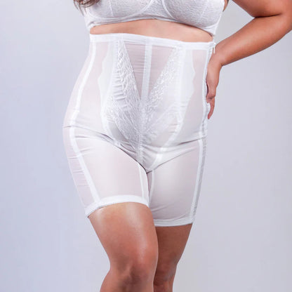 6210 High Waist Non-Stretch Girdle with Side Zipper | No Give Extra Firm Control