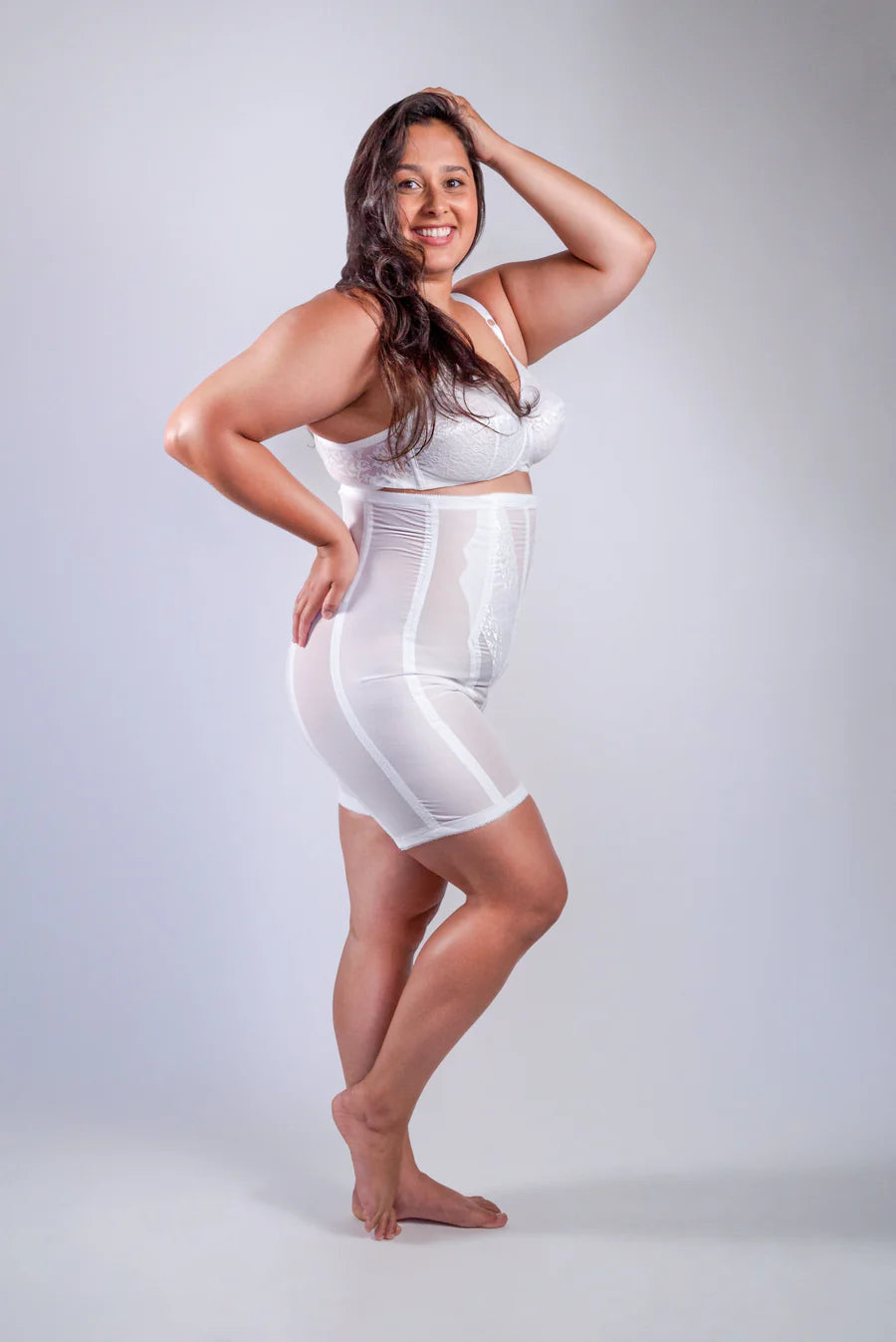 6210 High Waist Non-Stretch Girdle with Side Zipper | No Give Extra Firm Control