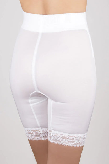 6226 High Waist Thigh Slimmer with Tulip Front Panel | Memory Compression Fabric | Medium Support