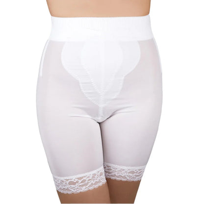 6226 High Waist Thigh Slimmer with Tulip Front Panel | Memory Compression Fabric | Medium Support