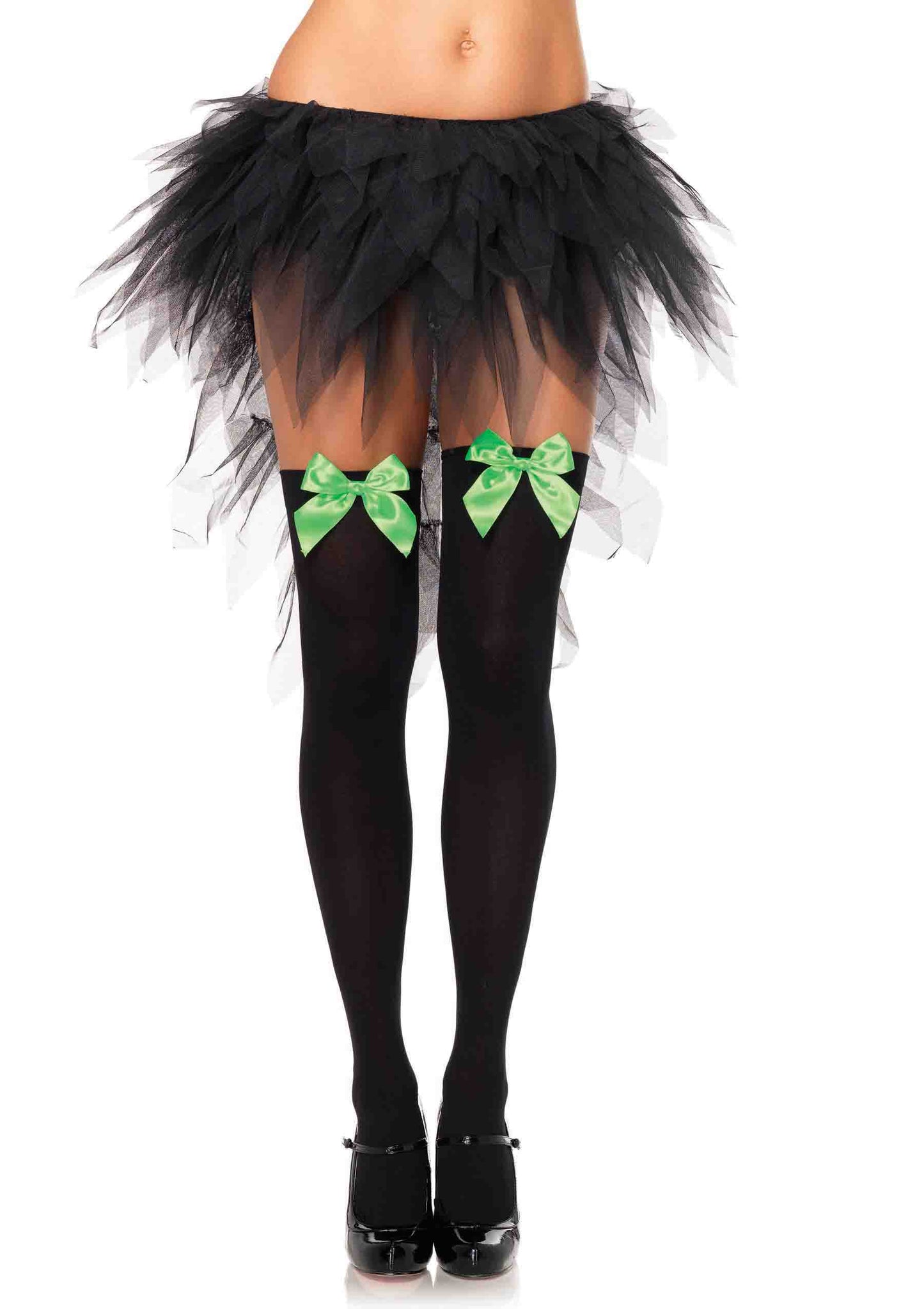 Nylon Over The Knee with Bow