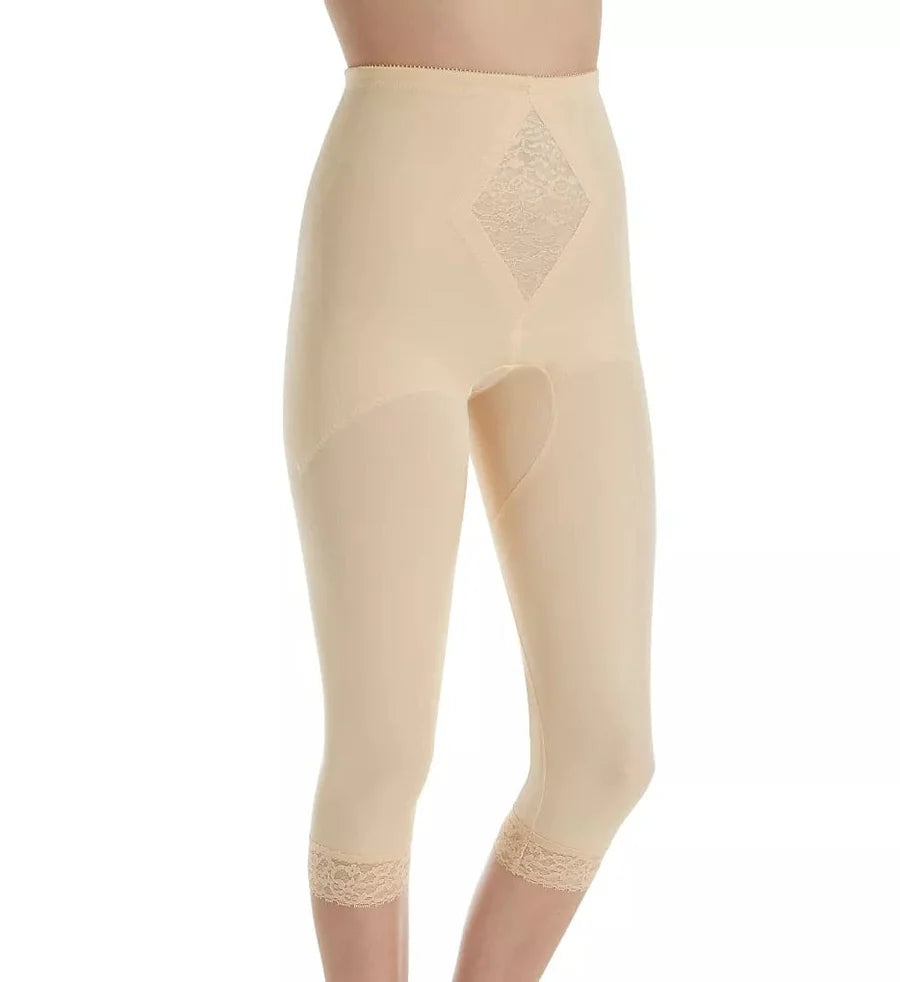 6265 Waistline Capri Pant Liner with Tummy Control Panel| Memory Compression Fabric | Medium Support