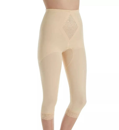 6265 Waistline Capri Pant Liner with Tummy Control Panel| Memory Compression Fabric | Medium Support