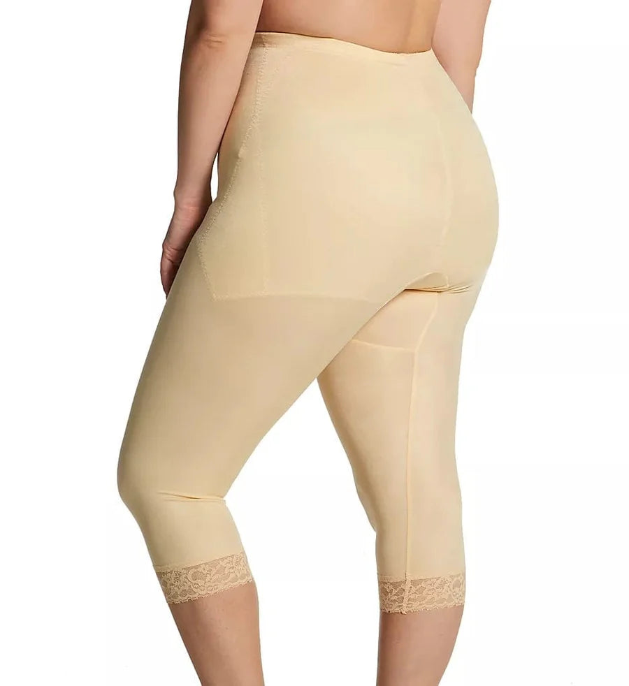 6265 Waistline Capri Pant Liner with Tummy Control Panel| Memory Compression Fabric | Medium Support