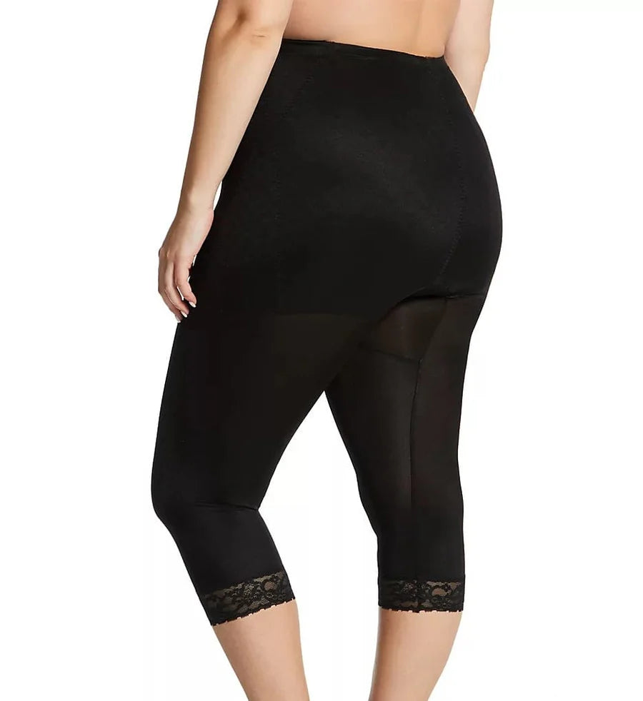 6265 Waistline Capri Pant Liner with Tummy Control Panel| Memory Compression Fabric | Medium Support