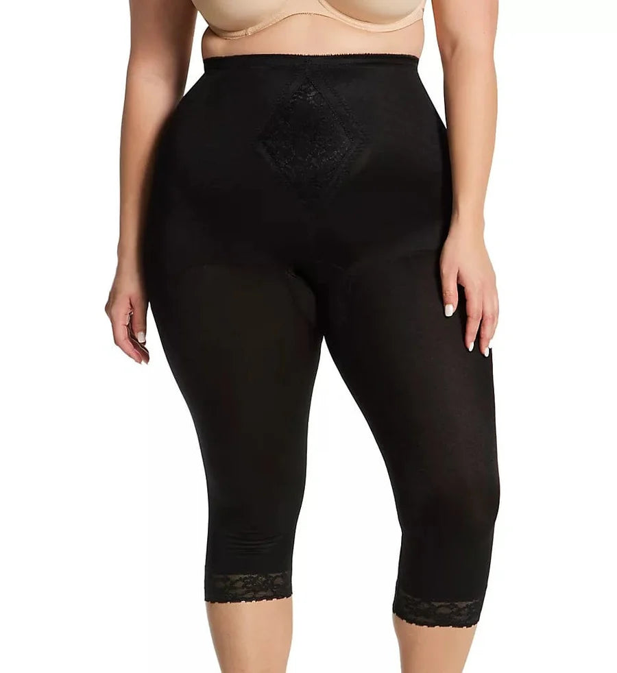 6265 Waistline Capri Pant Liner with Tummy Control Panel| Memory Compression Fabric | Medium Support