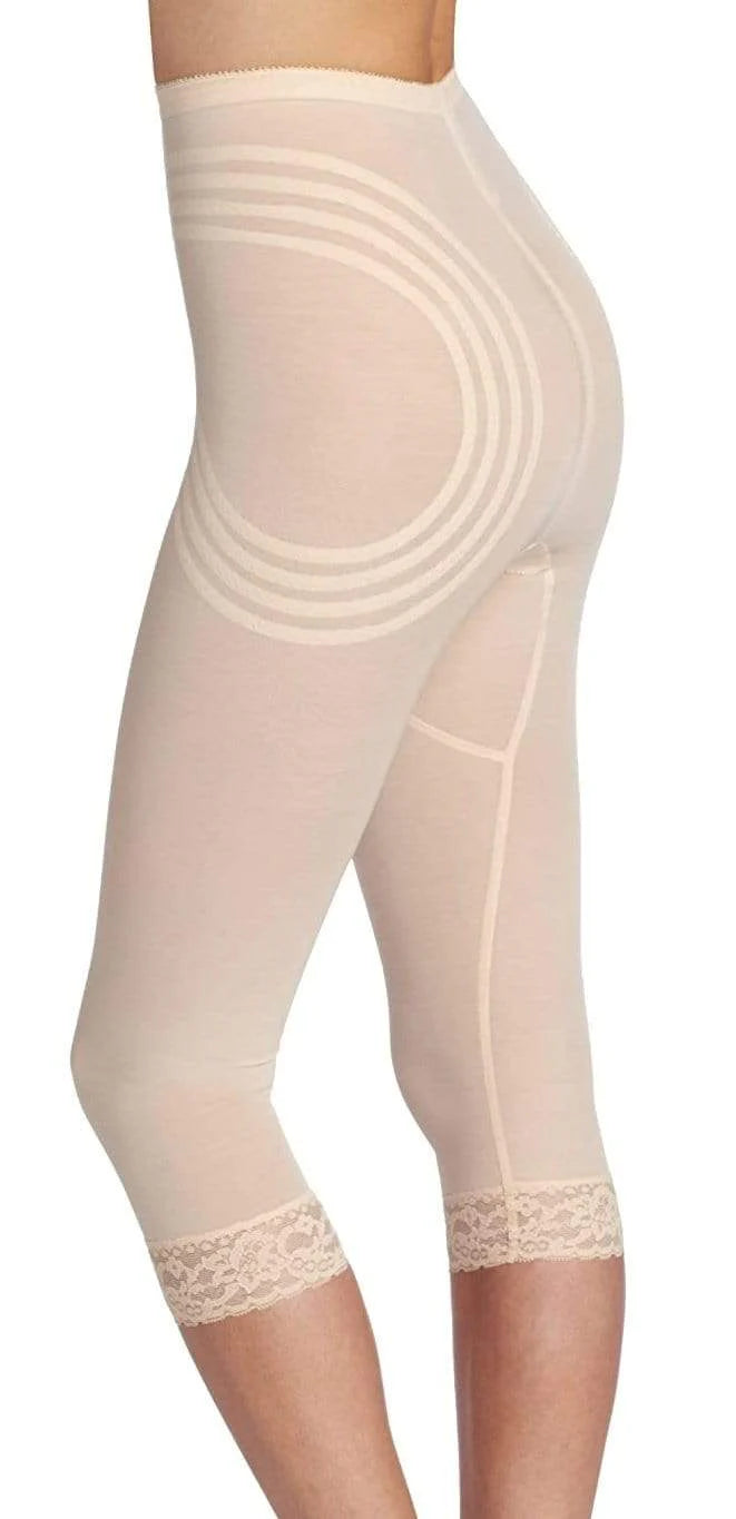 6269 Breathable Waistline Capri Pant Liner | Power Mesh Fabric | Firm to Extra Firm Support