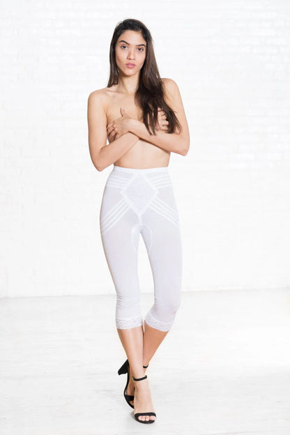 6269 Breathable Waistline Capri Pant Liner | Power Mesh Fabric | Firm to Extra Firm Support
