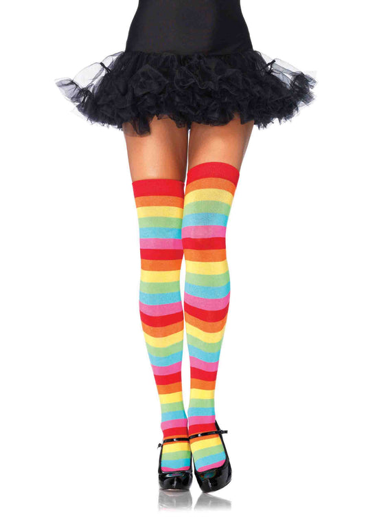 Rainbow Thigh Highs