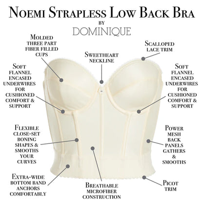 6377 Noemi Strapless Low Back Bridal Bra