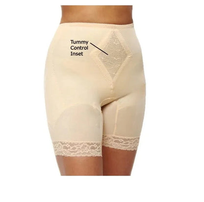 6795 Waistline Thigh Slimmer with Tummy Control Panel| Memory Compression Fabric | Medium Support