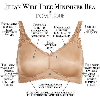6800 Jillian Wire Free Minimizer Bra