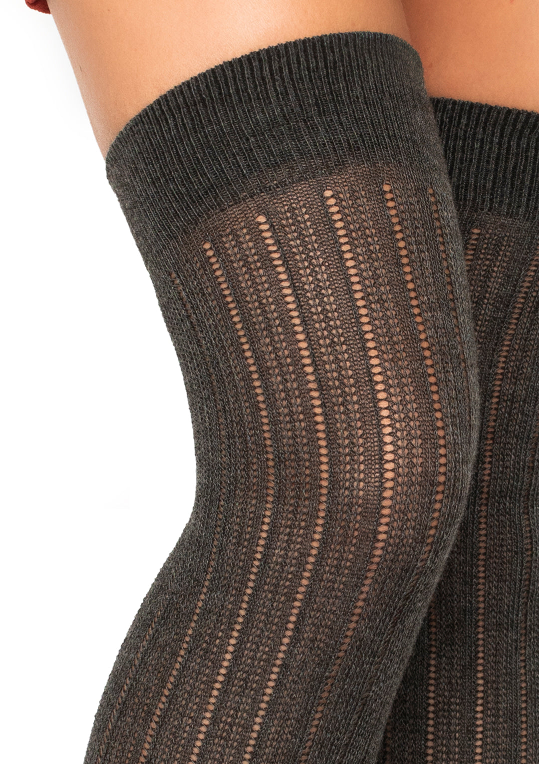 Spandex Rib Knit Over The Knee Socks