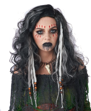 California Costumes Gray Clip-In Dreads