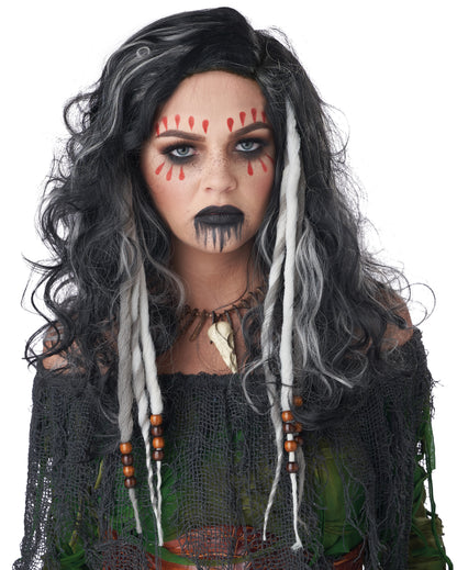 California Costumes Gray Clip-In Dreads