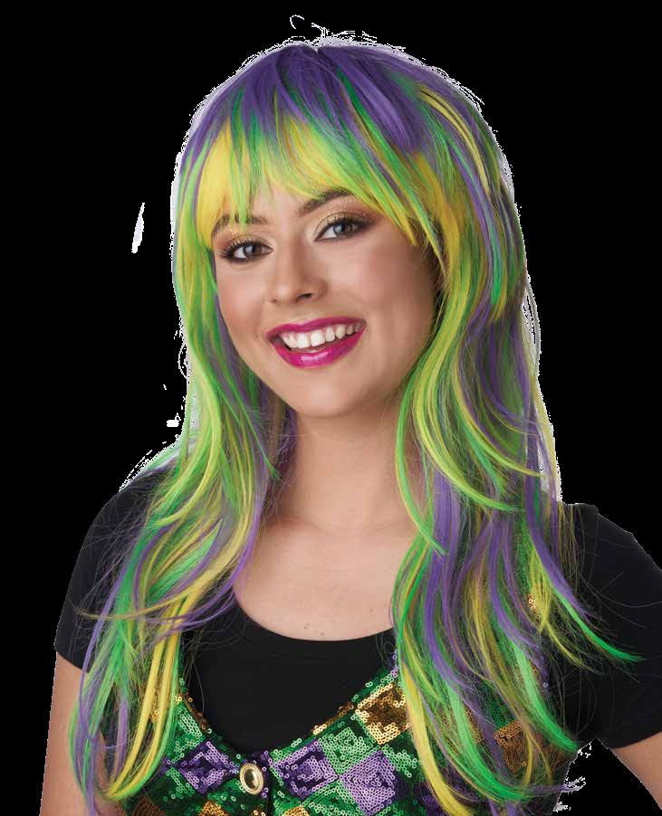California Costumes Mardi Gras Party Girl Wig