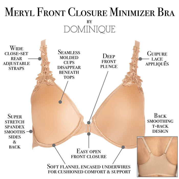 7050 Meryl Front Closure Minimizer Bra