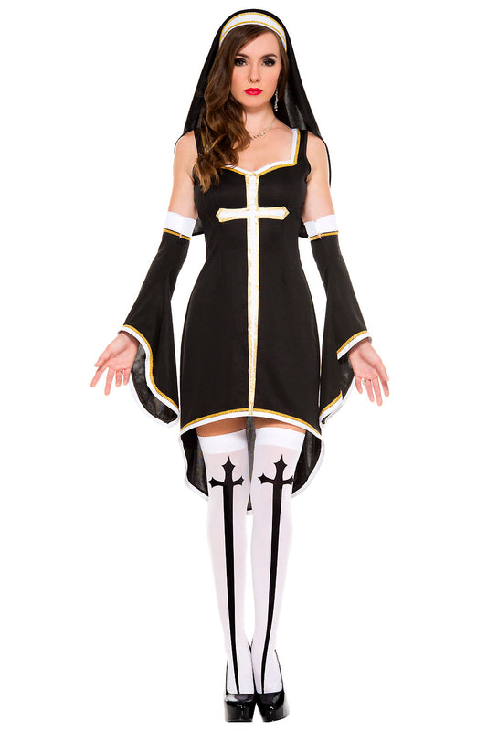 Music Legs 70569 Sinfully Hot Nun