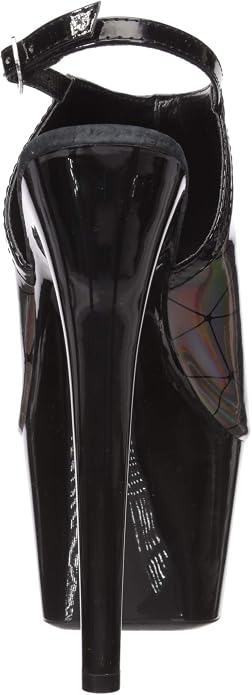 Ellie Shoes Women's Zion Platform Peep Toe Sandal, Pewter