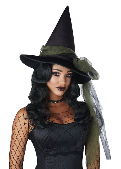 California Costume Sultry Siren Wig, Black