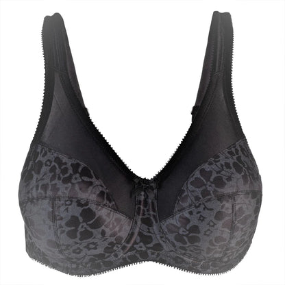 7101 Brand Printed Full Figure Support Underwire Bra