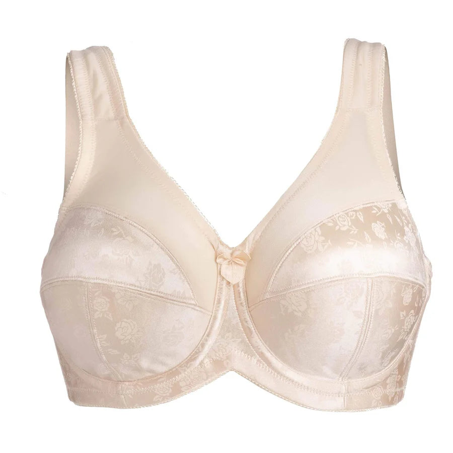 7101 Brand Printed Full Figure Support Underwire Bra