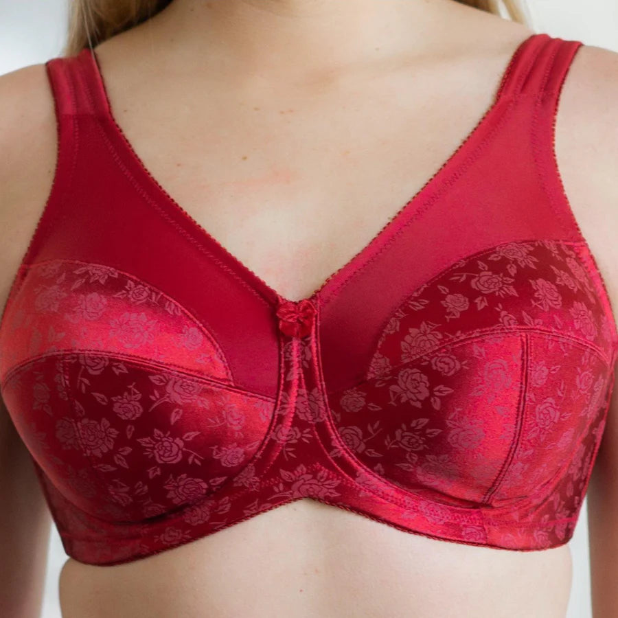 7101 Brand Printed Full Figure Support Underwire Bra