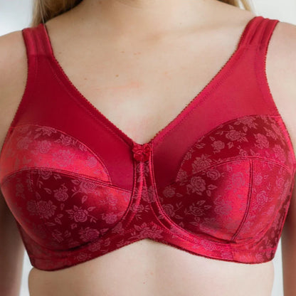 7101 Brand Printed Full Figure Support Underwire Bra