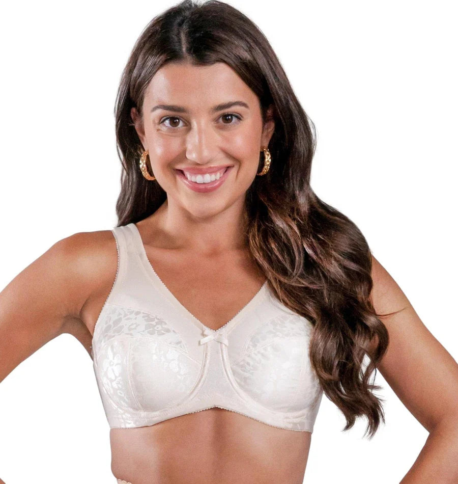 7101 Brand Printed Full Figure Support Underwire Bra
