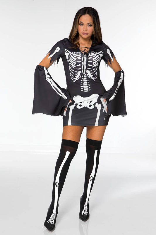 Music legs HAUNTED SKULL DRESS