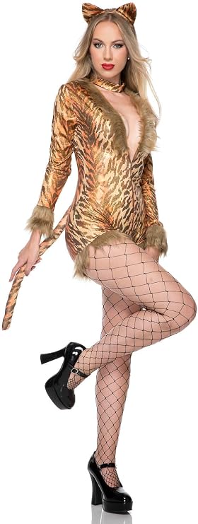 Adult Women's Tempting Tiger Queen Costume
