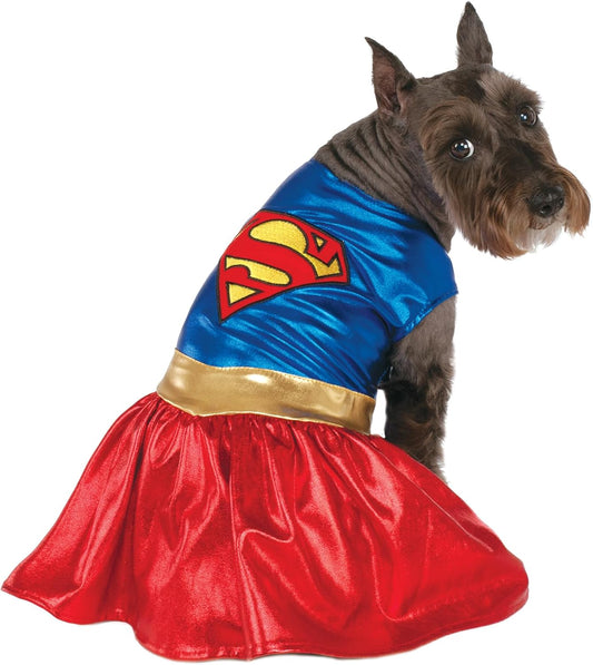 DC Comics Superheroes: Supergirl Pet Costume for For Dogs or Cats by Rubies