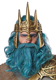 California Costumes Ocean King Wig And Beard Set, ACC
