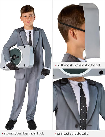 Rubies Skibidi Toilet: Speakerman Costume for Kids, Boy's Medium