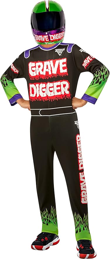 Monster Jam: Grave Digger Costume for Kids by Rubies, Boy's Small