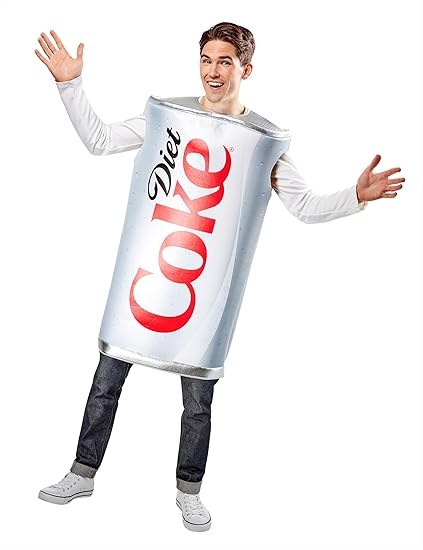 Rubies Coca-Cola: Diet Coke Costume for Adults, Unisex One Size Red