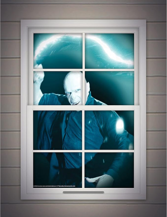 Rubie's Harry Potter Printed Plastic Decorative Window Cover, Voldemort, 36" x 24"