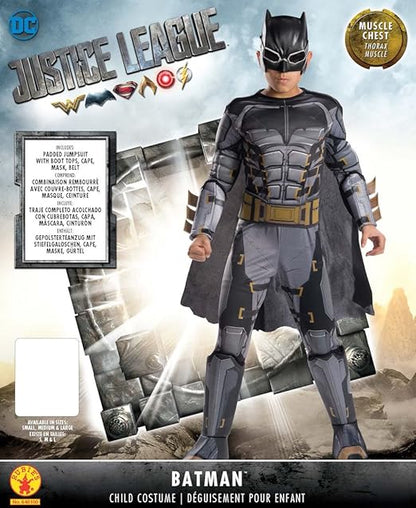 DC Justice League: Batman Costume for Kids by Rubies, Boy