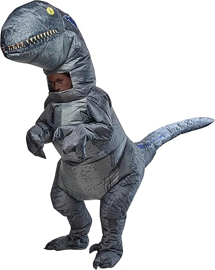 Rubies Jurassic World: T-Rex Inflatable Costume for Adults, Unisex One Size