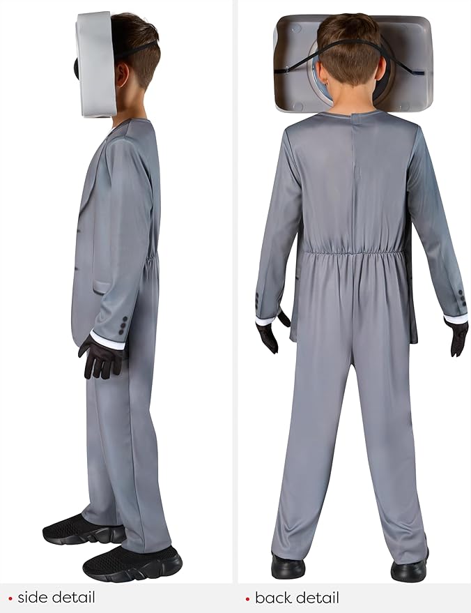 Rubies Skibidi Toilet: Speakerman Costume for Kids, Boy's Medium