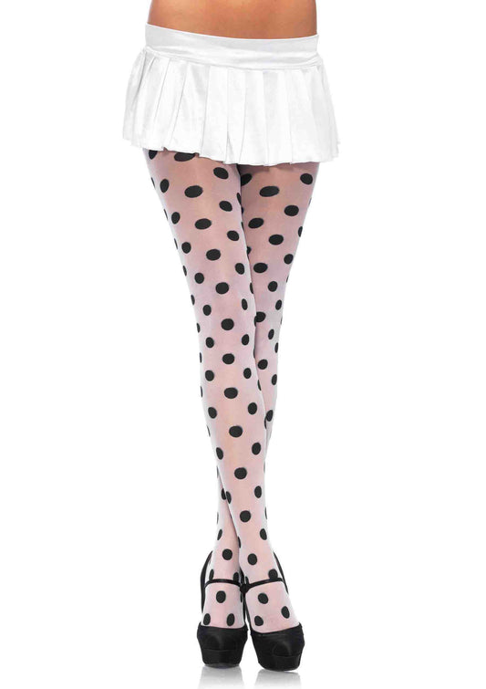 Sheer Polka Dot Pantyhose