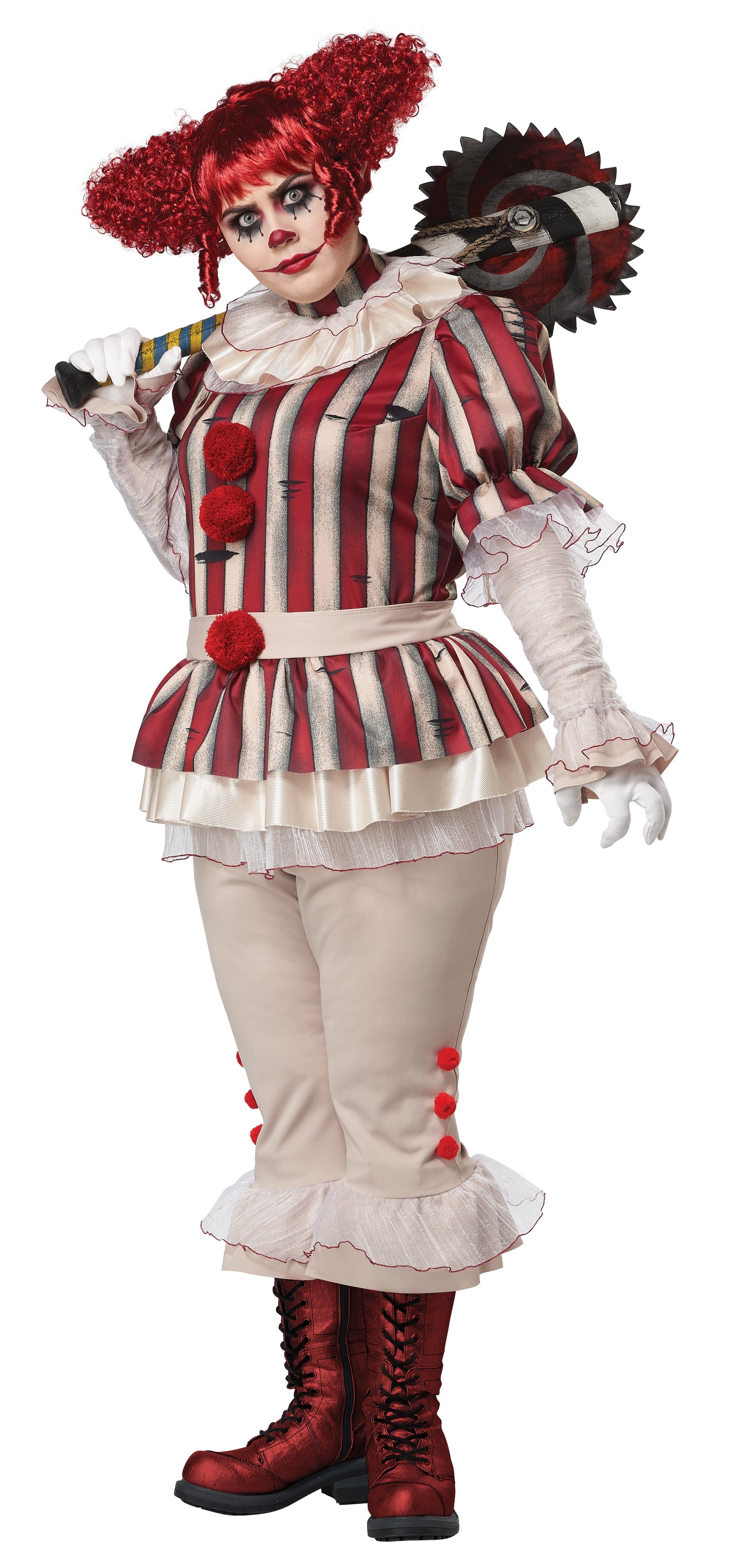 California Costumes Sadistic Clown Plus Costume,