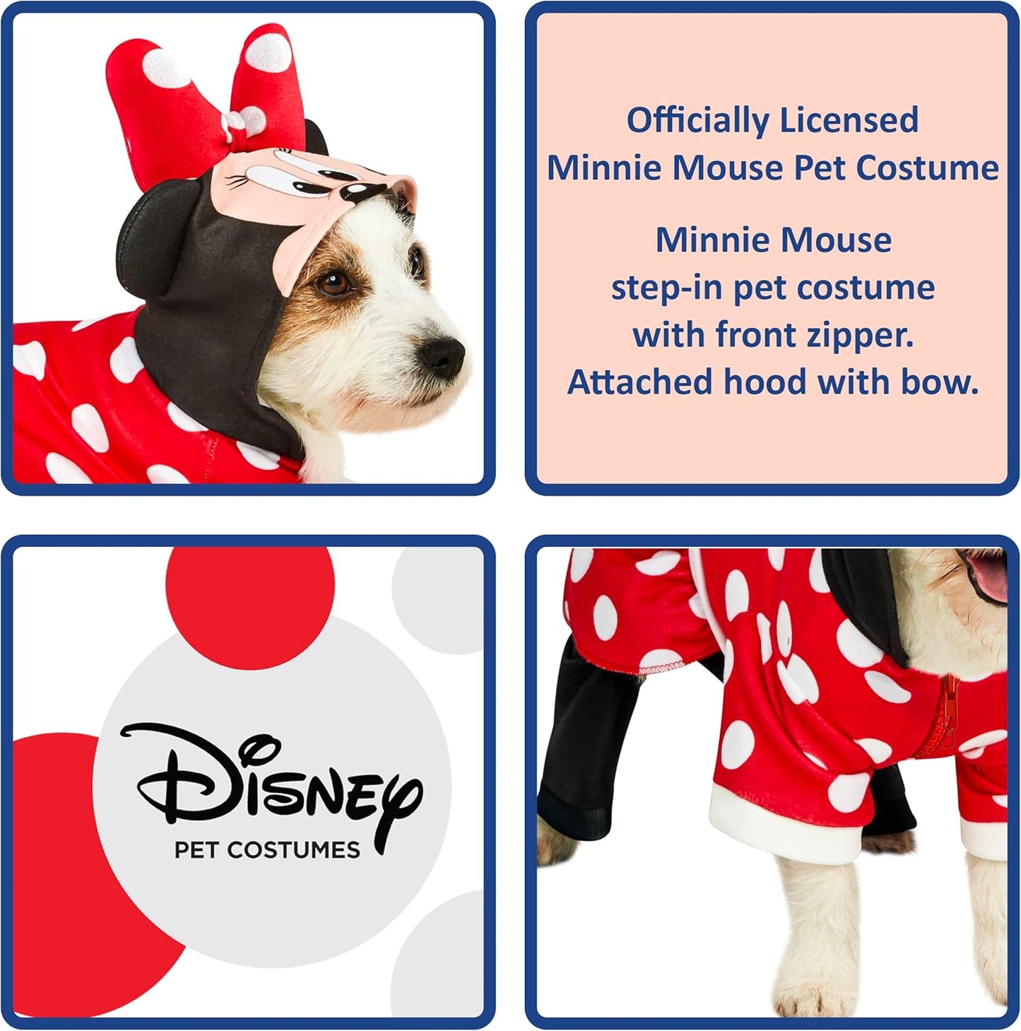 Rubies Disney: Minnie Mouse Pet Costume for For Dogs or Cats, Small
